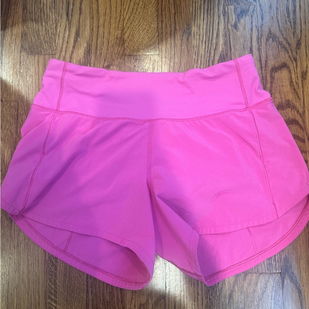 Lululemon Size 4 Pink Speed Up 4” Shorts